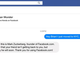 Mark Zuckerberg trying to be nice online.